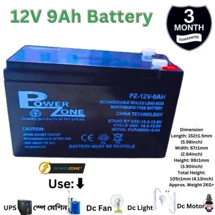 12 Volt 9Ah Battery