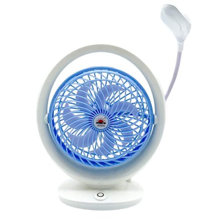 JR-2018 Rechargeable Fan With Light Portable